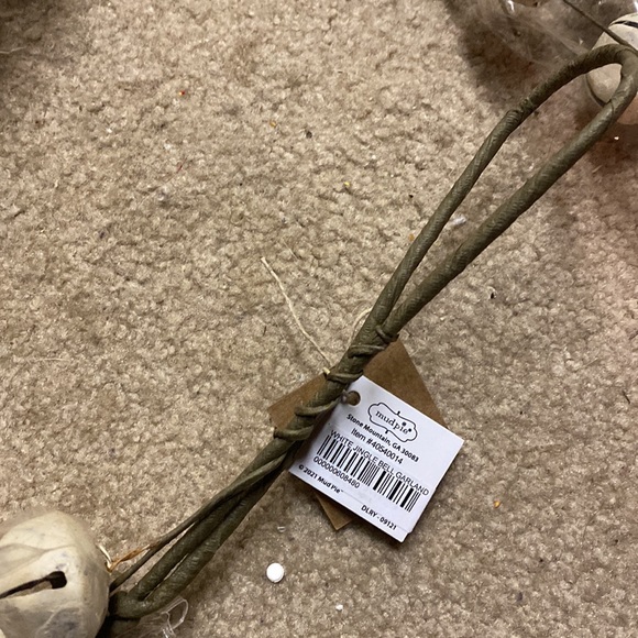 COPY - Mud Pie Distressed White Jingle Bells Garland - Picture 2 of 6